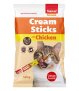 Sanal Katt Cream Sticks M/Kylling 5x15g (Pk pris 20stk)