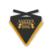 Julebandana 44616 Santas Fav.Dog Sort M