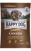 Prøve Happy Dog Sensible Canada M/Laks, Lam, Kanin & Egg 80g