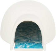 Hamsterigloo 63014 i Keramikk Med Kjølematte 13x9x15cm Hvit