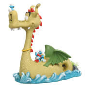 Akv. Pynt 234-472491 Smurfs On Water Dragon 16,4x8,4x16,6cm