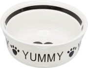 Hundeskål Keramikk 24400 0,3L Hvit/Sort ø13cm Til 24640