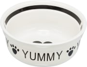 Hundeskål Keramikk 24402 1,6L Hvit/Sort ø20cm Til 24642