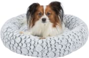 Hundeseng 38985 Mila ø50cm Hvit/Grå Softplysj