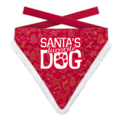 Julebandana 44495 Santas Favorite Dog Rød S