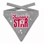 Julebandana 44496 Santas Star Dog Sølv S