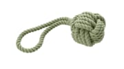 Toy Dog Ball with handloop Inari M Cotton green