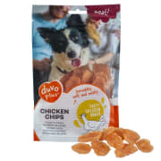 Best før 5-24 Chicken Chips 80g Duvo Plus (90% Kjøtt) (10stk)