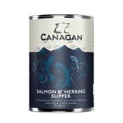 Best før 15.6.24 Canagan Boksemat Hund Salmon & Herring Supper 6stk x 400g (Pk pris)