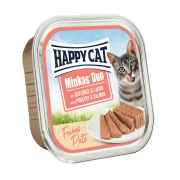 Happy Cat Minkas Duo Menu Fugl & Laks 100g