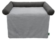 Blanket Sofa Rockford 120x100 cm Polyester anthracite/light grey