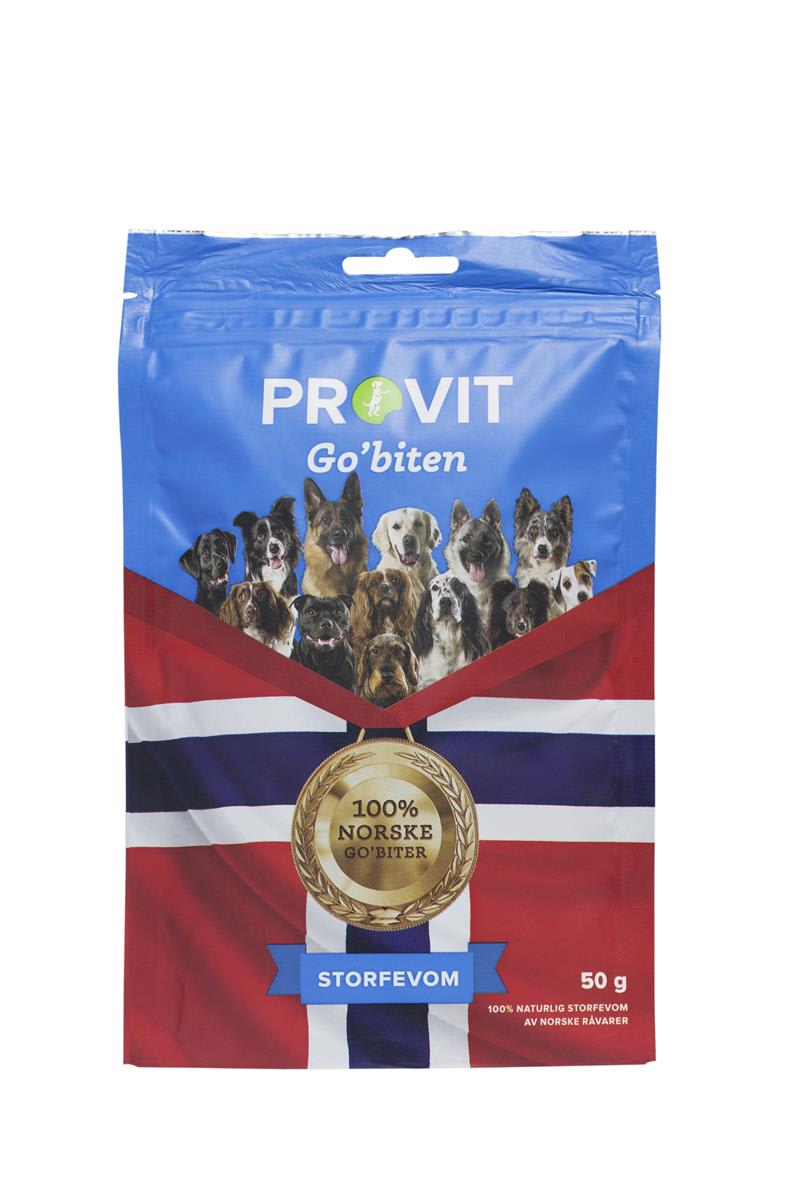PROVIT Frysetørket Vom/Innmat 50g Hund (Kart pris 10stk) Febo Norge