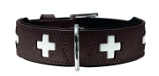 Collar Swiss 55/M Cowleather brown/black