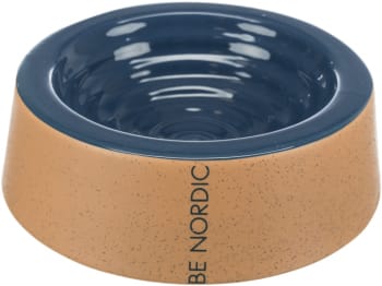 Hundeskål 24300 BE NORDIC Keramikk 0,2L Ø16cm Mørkeblå/Beige