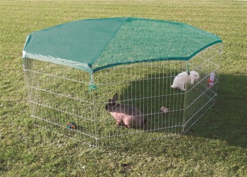 Kaninbur Utebruk 6243 M/Nett og Solbeskyttelse 8Ele. 80x75cm