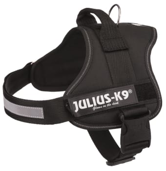 Hundesele Julius K9 Str 0 150301 Sort M/0 58-76cm