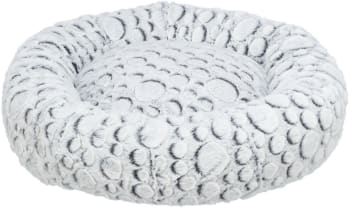 Hundeseng 38986 Mila ø60cm Hvit/Grå Softplysj