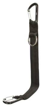 Reim Til Bilbelte 12775 Universal til Sikkerhetssele M/Karabinkrok 30cm/38mm Sort