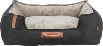 Hundeseng 36591 BE NORDIC Canvas/Softplysj Sort/Sand 80x60cm
