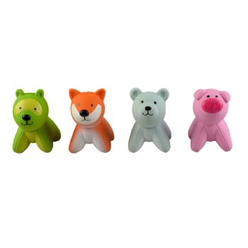 Hundeleke Latex Figurer 6x9x9,5cm (16stk)