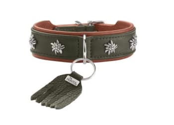 Collar München 65/L Cowleather green/cognac