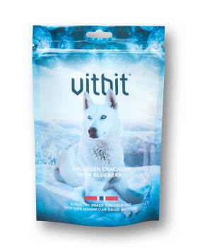 Vitbit Collagen Crackers M/Blåbær 70g