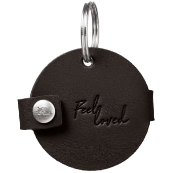 Tag for dog tag Aalborg big Cowleather black