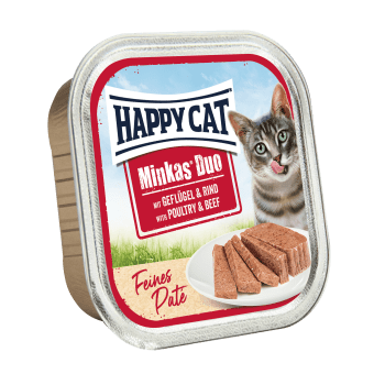 Happy Cat Minkas Duo Menu Fugl & Okse 100g