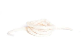 Toy Cat Snaky Wool felt white