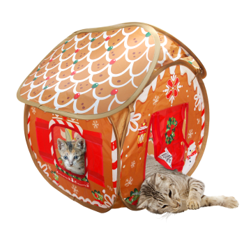 Juleleke KONG Holiday Play Spaces Bungalow Gingerbread