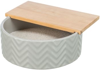 Sandbad 63007 i Keramikk/Tre ø:24cm/25x9cm