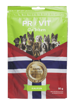 PROVIT Frysetørket Kalkun 50g Hund (Kart pris 10stk)