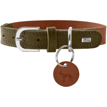 Collar Lemvig 60/M-L Cowleather cognac/olive green