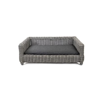 Let's Sleep Cozy Basket Wicker Dog Basket M Anthracite