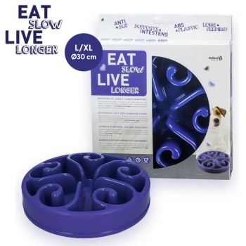 Eat Slow Live Longer Original Blue L