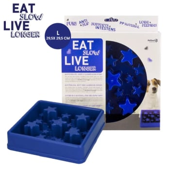 Eat Slow Live Longer Star Blue L