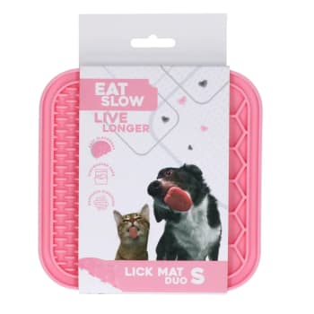 Eat Slow Live Longer Lick Mat Duo S Pink