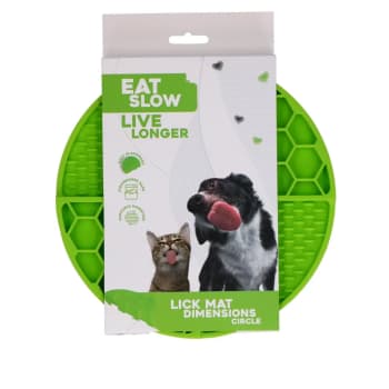 Eat Slow Live Longer Lick Mat Duo L Green