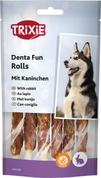 Tyggerull Natur M/Kanin 6stk 12cm 70g (6stk)