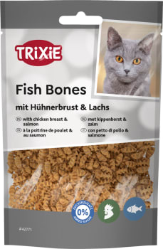 Fish Bones M/Kyllingbryst & Laks 50g (6stk)