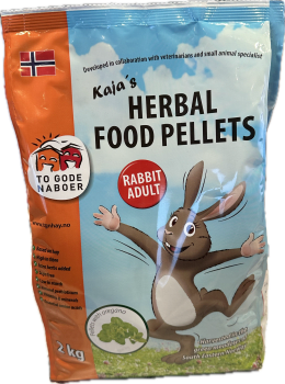 Kaninpellets Kaja`s Kanin Herbal M/Oregano 2Kg To Gode Naboer