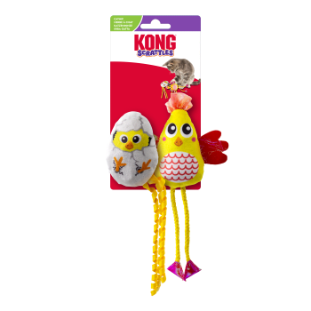 Katteleke KONG Scrattles Chicken 2pk