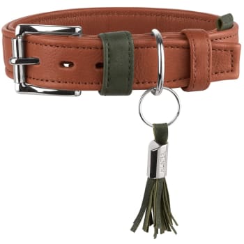 Collar Portofino 60/M-L Cowleather cognac/olive green