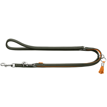 T-Leash Portofino 20/200 Cowleather olive green/orange