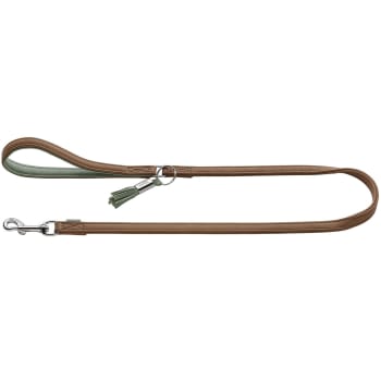 Leash Portofino 15/110 Cowleather taupe/turquoise