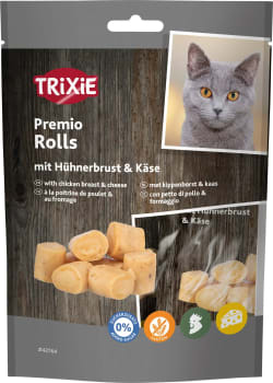 Premio Chicken & Cheese Rolls M/Ost & Kylling 50g (6stk)