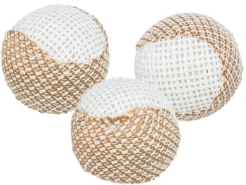 Katteleke 45818 3stk Juteballer Ø5cm