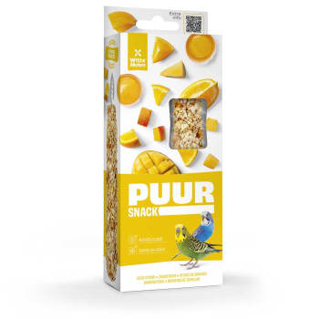 Puur Chew Sticks Undulat M/Appelsin, Egg og Mango 2stk/60g