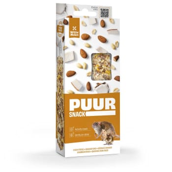 Puur Chew Sticks Gnager M/Peanutt, Kokos og Mandel 2stk/90g