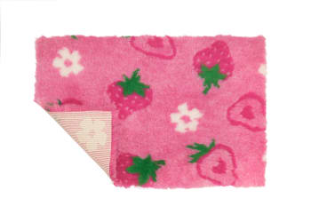 VetBed Nonslip Rosa Jordbær 150x100cm